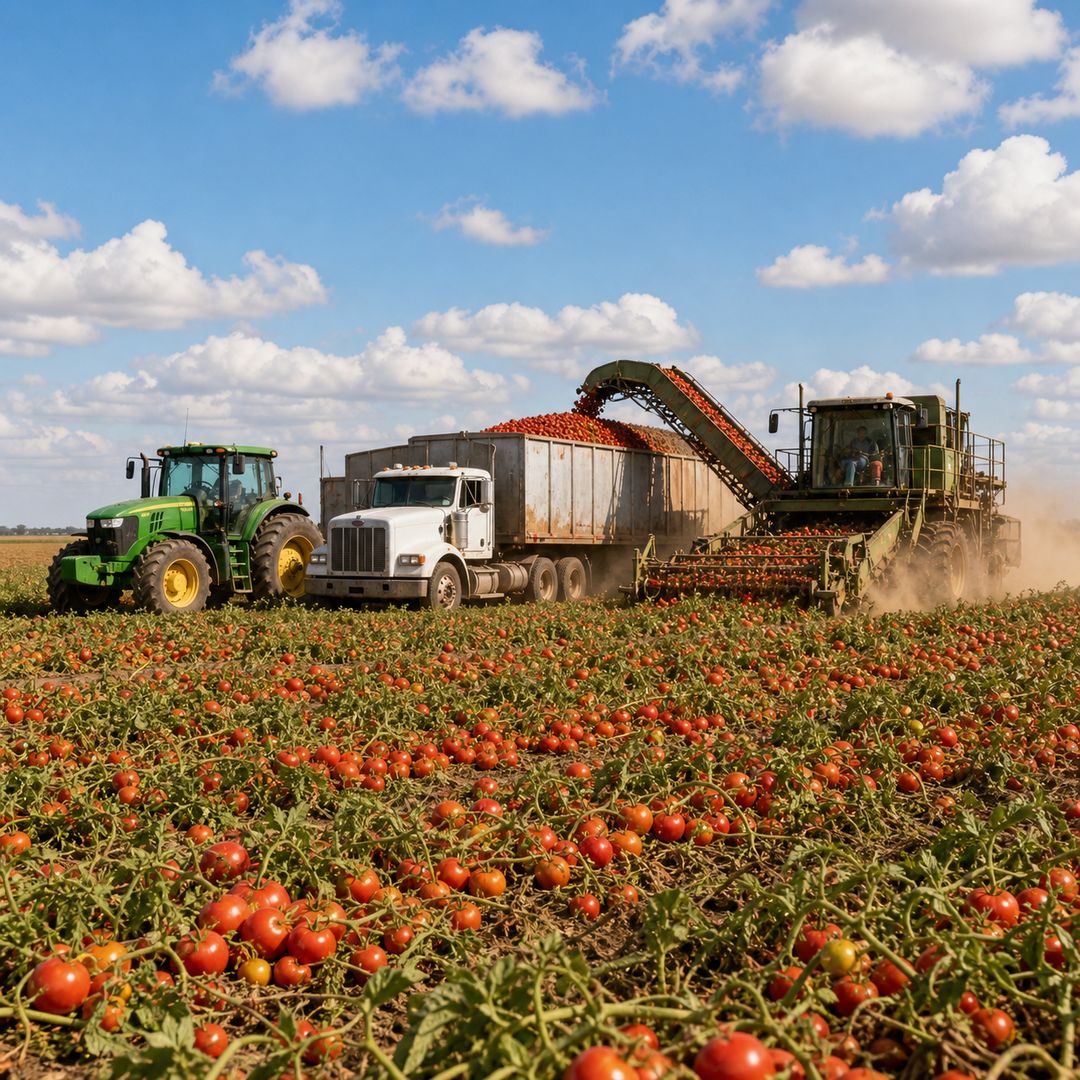 produção de tomate em Goiás 2025